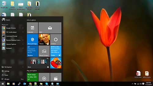 Windows 10 Start Menu